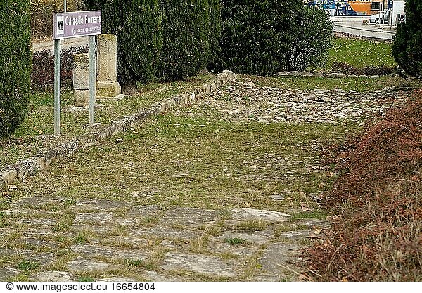 Varea  römische Überreste von Vareia (römische Straße). Gemeinde Logro?o  La Rioja  Spanien.