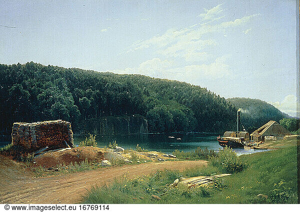 Vassilyev  Fyodor Alexandrovich 1850–1873. “On the Island of Valaam   1869. Oil on canvas  39 × 56.6cm.
Inv. no. 24223
Moscow  Tretjakov Gallery.