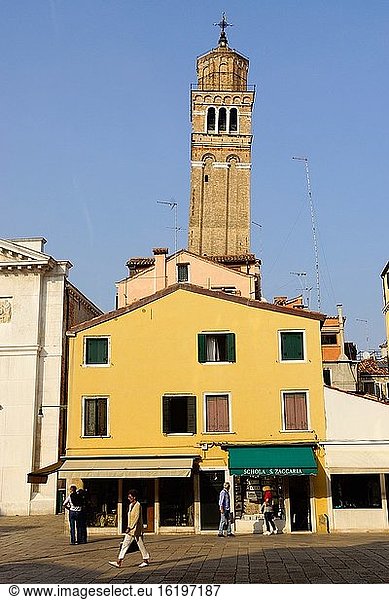 Venedig (Italien). Glockenturm der Kirche von San Maurizio in der Stadt Venedig.