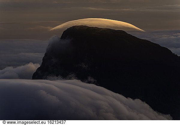 Venezuela  View of clouds at Roarima Tepui