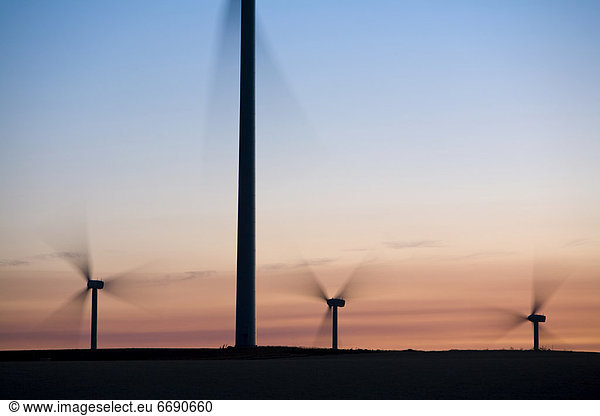 Vereinigte Staaten von Amerika USA Windturbine Windrad Windräder Nordamerika Palouse