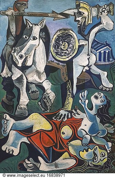 Vergewaltigung der Sabinerinnen  Pablo Picasso  1963 .