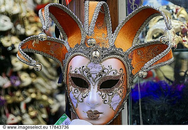 Verkaufsstand  Masken  Andenken  Souvenirs  Venedig  Venetien  Italien  Europa