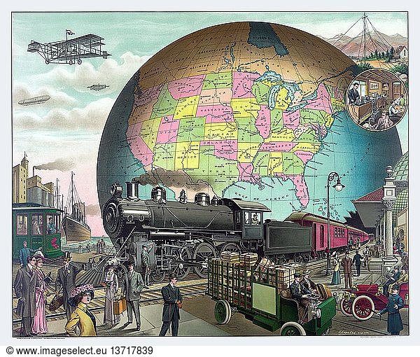 Verkehrswesen im zwanzigsten Jahrhundert 1910