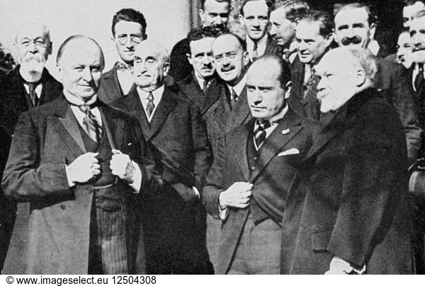 Vertreter der Alliierten auf der Konferenz von Lausanne  1922 Künstler: Unbekannt