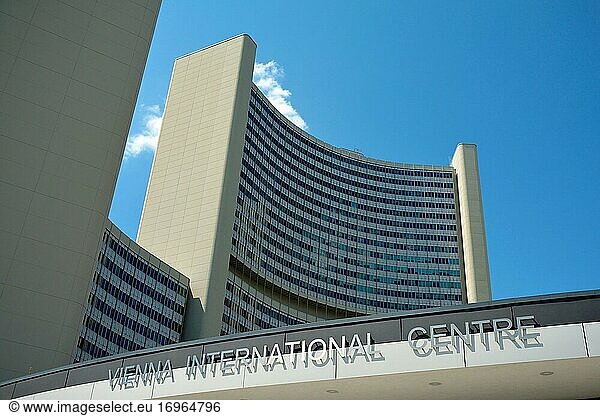Vienna International Centre VIC is the campus building complex hosting the United Nations Office at Vienna - Austria.