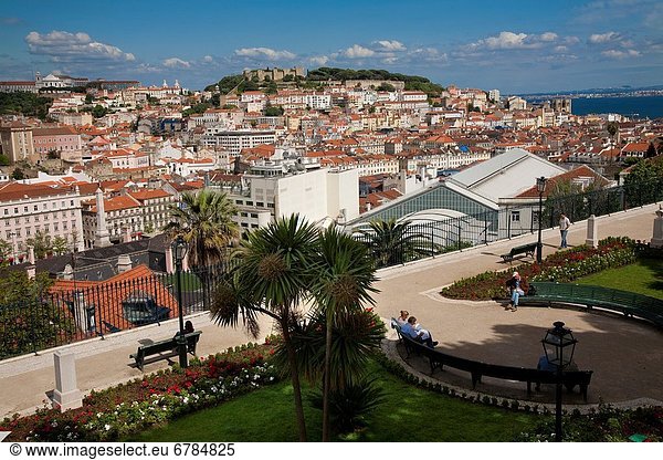 View from Bairro Alto Lisboa Portugal