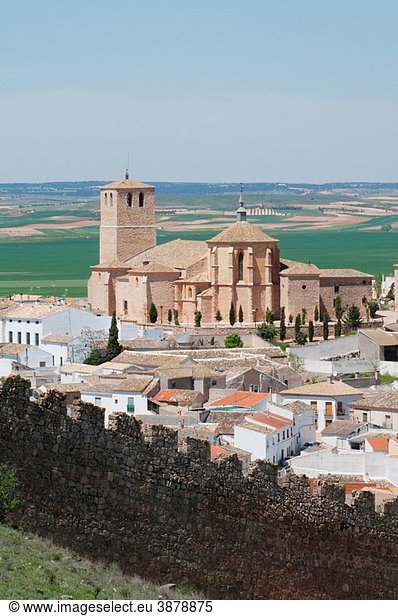 View from the castle. Belmonte  Cuenca province  Castilla La Mancha  Spain.