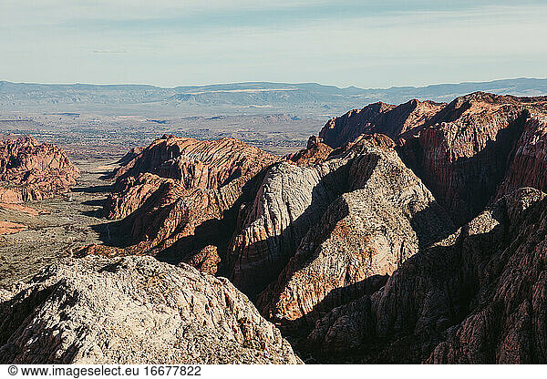 view from the Snow Canyon State Park overlook trail in St. George Utah