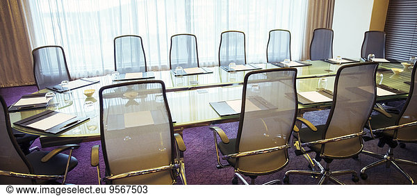 View of empty conference room