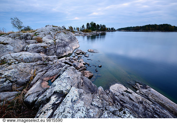 View of Ladoga Lake from Iso Koirasaari Island  Ladoga Lake  Republic of Karelia  Russia