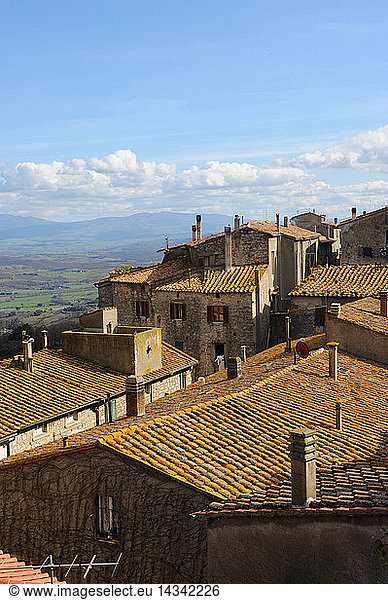 view of Roccastrada Grosseto Tuscany Italy Europe