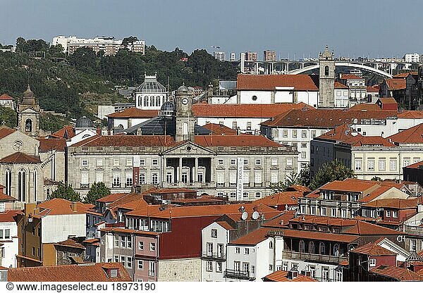 View of stock exchange palace Palácio da Bolsa  historic old town  Porto  Portugal  Europe