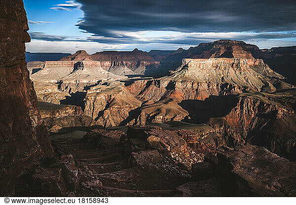 View of the Grand Canyon from North Kaibab Trail  Arizona