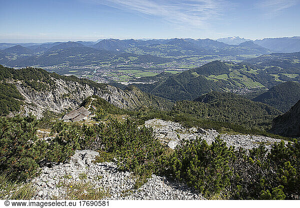 View of Untersberg massif in summer