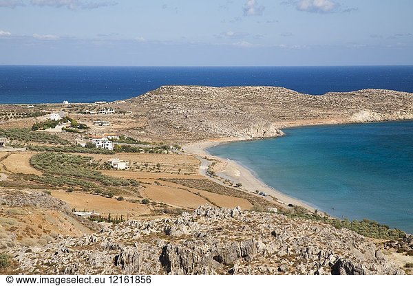 View of Xerokambos  Crete island  Greece  Europe.
