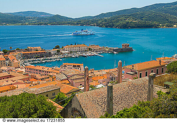 View over Portoferraio  Island of Elba  Italy