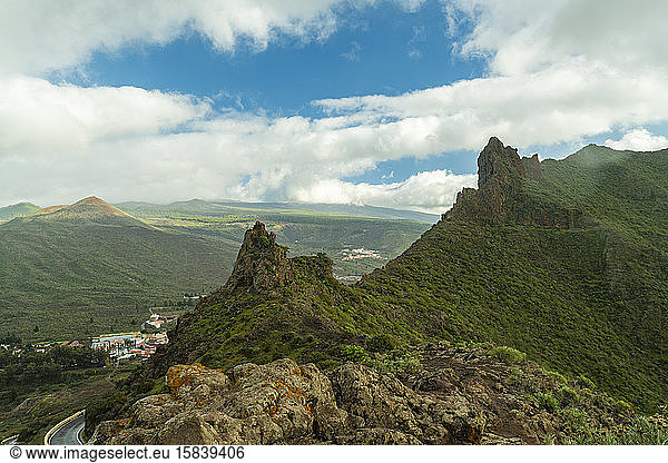 View point Mirador de Cherfe in the south of Tenerife in winter
