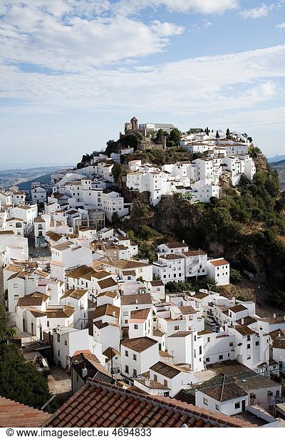 Views of Casares  Malaga  Andalusia  Spain