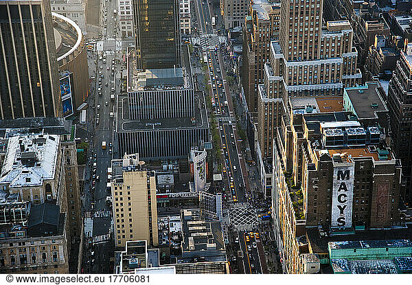 Views Of Manhattan From The Top Of The Empire State Building  New York  Usa