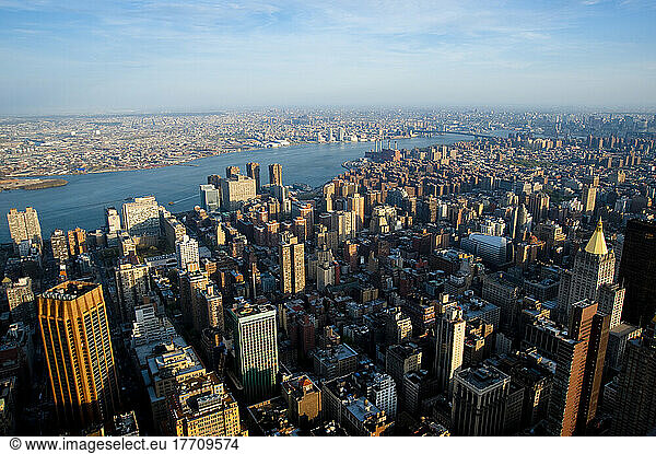 Views Of Manhattan From The Top Of The Empire State Building  New York  Usa