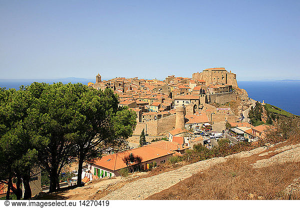 Village view  Giglio island  Tuscany Italy