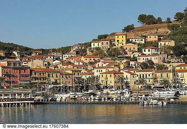 Village view  Porto Azzuro  Elba Island  Province of Livorno  Tuscany  Italy  Europe