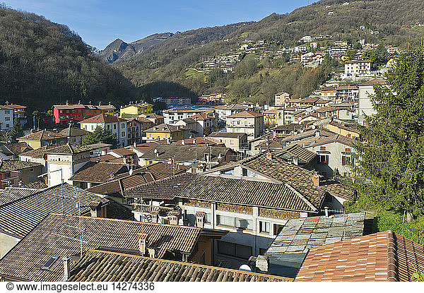 Village view  Vertova  Lombardy  Italy