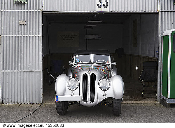 Vintage car at Nuerburgring race track  BMW 328