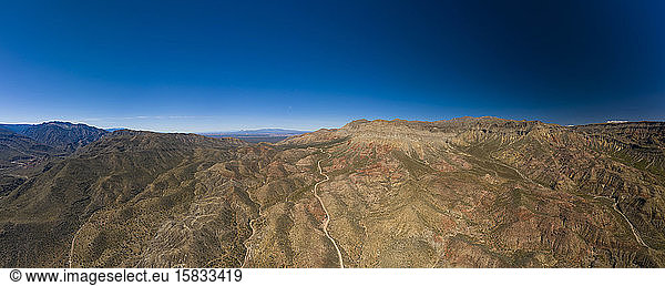 Virgin River Canyon mountaintops in Nevada
