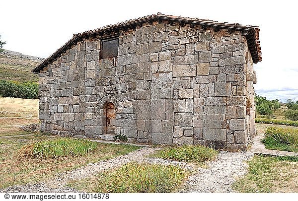 Visigotische Kirche Santa Maria Hermitage 7-8. Jahrhundert. Quintanilla de las Vi?as Provinz Burgos Kastilien und Leon Spanien.