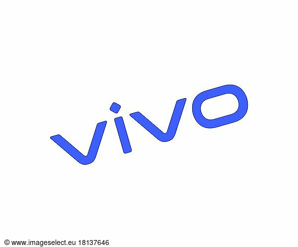 Vivo Technology  company Vivo Technology  company  gedrehtes Logo  Weißer Hintergrund