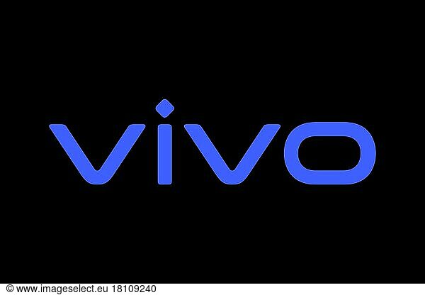 Vivo Technology  company Vivo Technology  company  Logo  Schwarzer Hintergrund