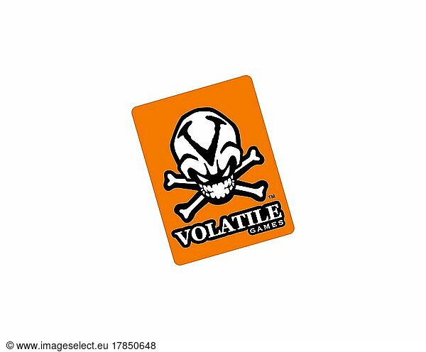 Volatile Games  gedrehtes Logo  Weißer Hintergrund