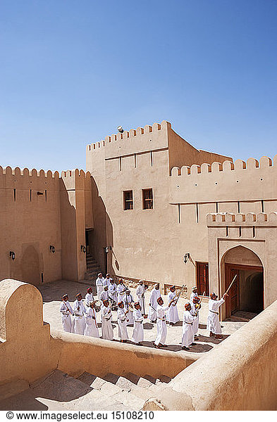 Volksmusikanten  Fort  Nizwa  Oman