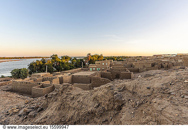Von den Mamelucken erbaute Lehmziegelfestung; El Khandaq  Nordstaat  Sudan