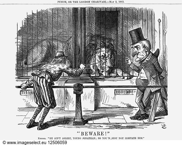 Vorsicht!  1863. Künstler: John Tenniel