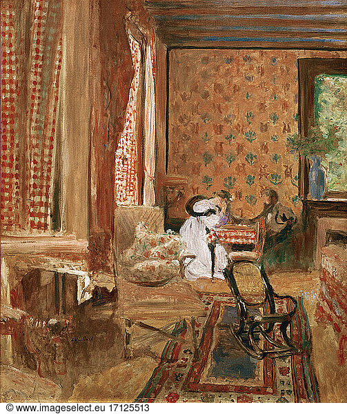 Vuillard Vuillard, Edouard 1868–1940.“La partie des dames (The Board ...