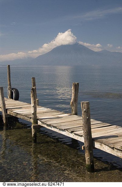 Vulkan Hintergrund Mittelamerika Lago de Atitlan Guatemala