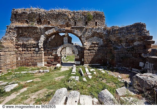 Wärme baden Großstadt Ruine Zimmer antik Türkei Provinz Aydin