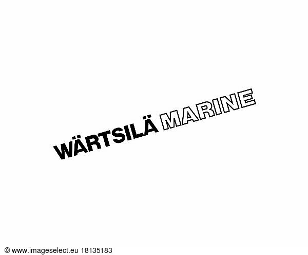 Wärtsilä Marine  gedrehtes Logo  Weißer Hintergrund
