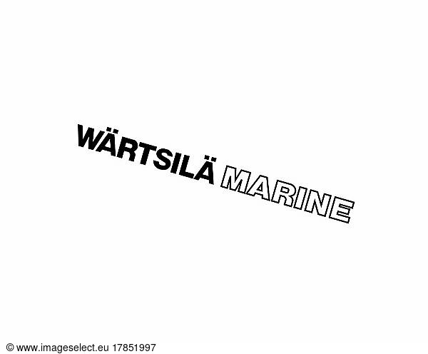 Wärtsilä Marine  gedrehtes Logo  Weißer Hintergrund B