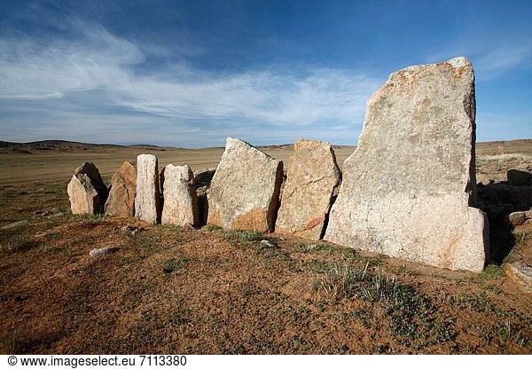 Wüste  Mongolei  prähistorisch  Grabmal