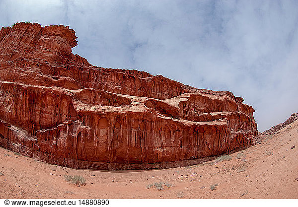 Wüstenlandschaft  Wadi Rum  Jordanien