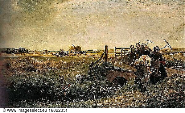 Waite Robert Thorne - Make Haste to Save the Hay for Rain Will Shortly Come - British School - 19th Century.