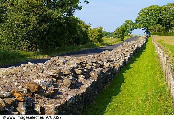 Wand Großbritannien UNESCO-Welterbe Cumbria England römisch