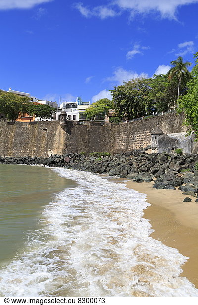 Wand  Großstadt  Karibik  Westindische Inseln  Mittelamerika  Puerto Rico  alt