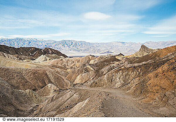 Wanderweg am Zabriskie Point im Death Valley  Kalifornien