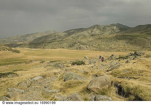 Wanderweg zur Laguna Grande  Gredos-Gebirge  Zentralgebirge  Regionalpark  Hoyos del Espino  Provinz Avila  Region Kastilien und Leon  Spanien