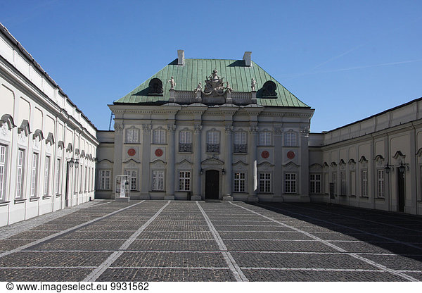 Warschau Hauptstadt Europa Palast Schloß Schlösser Altstadt Barock Kupfer Platz Polen